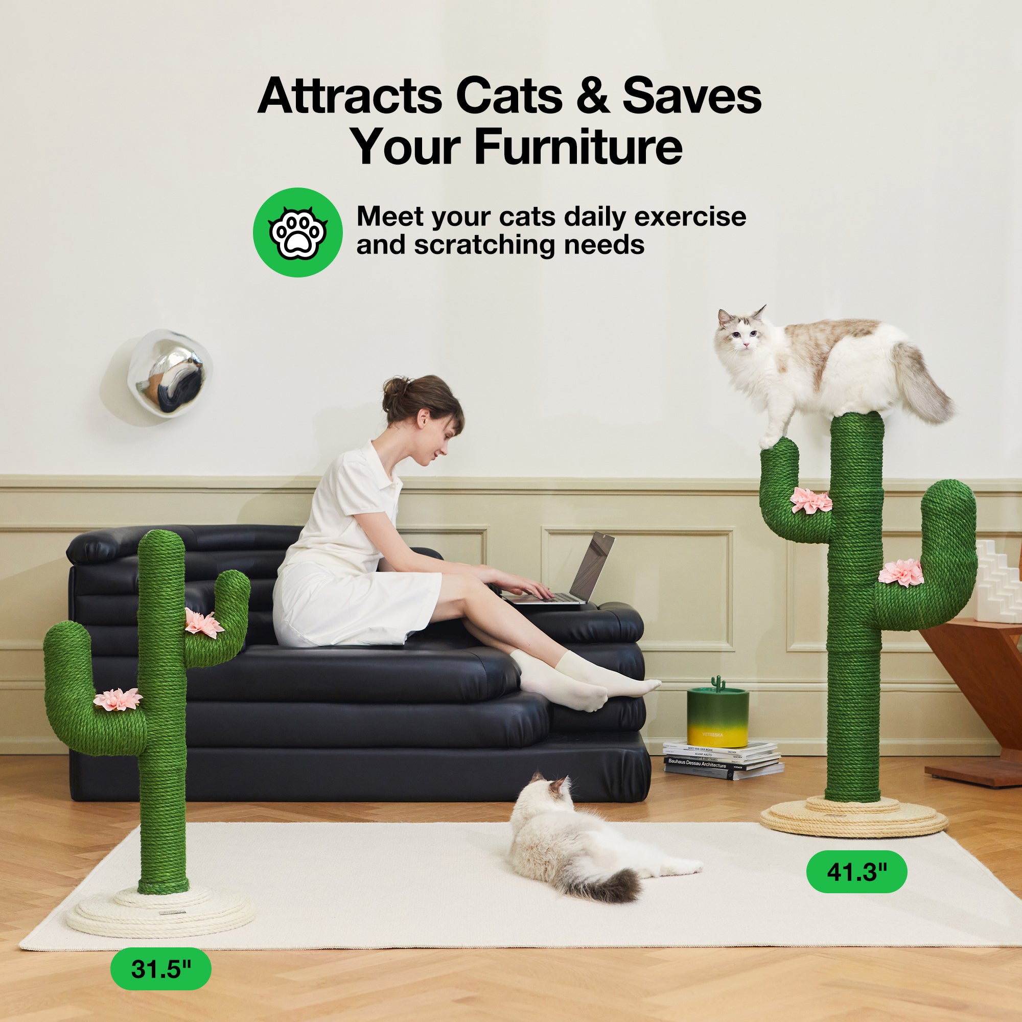 VETRESKA Oasis Cactus Cat Tree 104cm