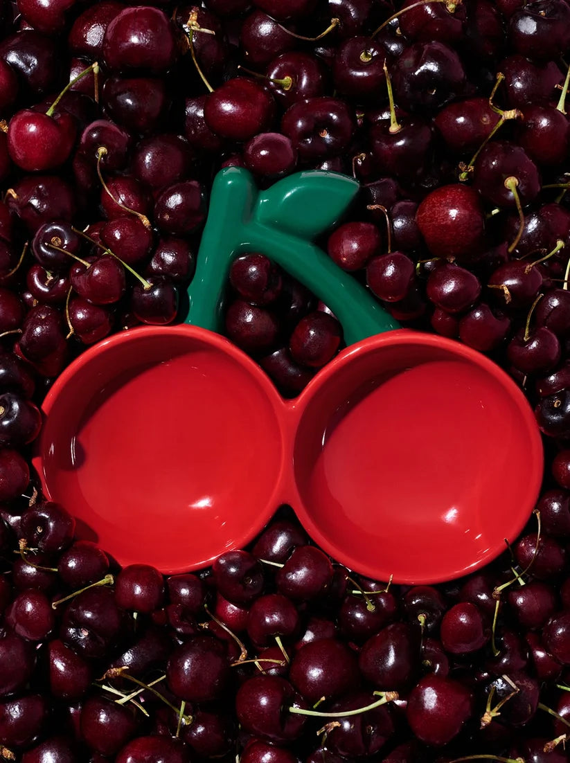 Vetreska Cherry Ceramic Pet Bowl(Pre-Order)