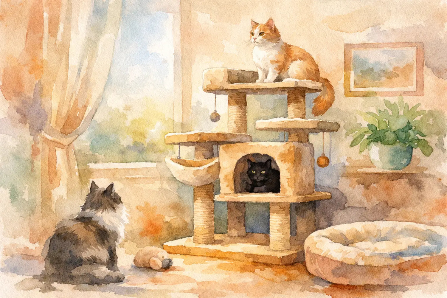 How to choose a cat tree dat echt past