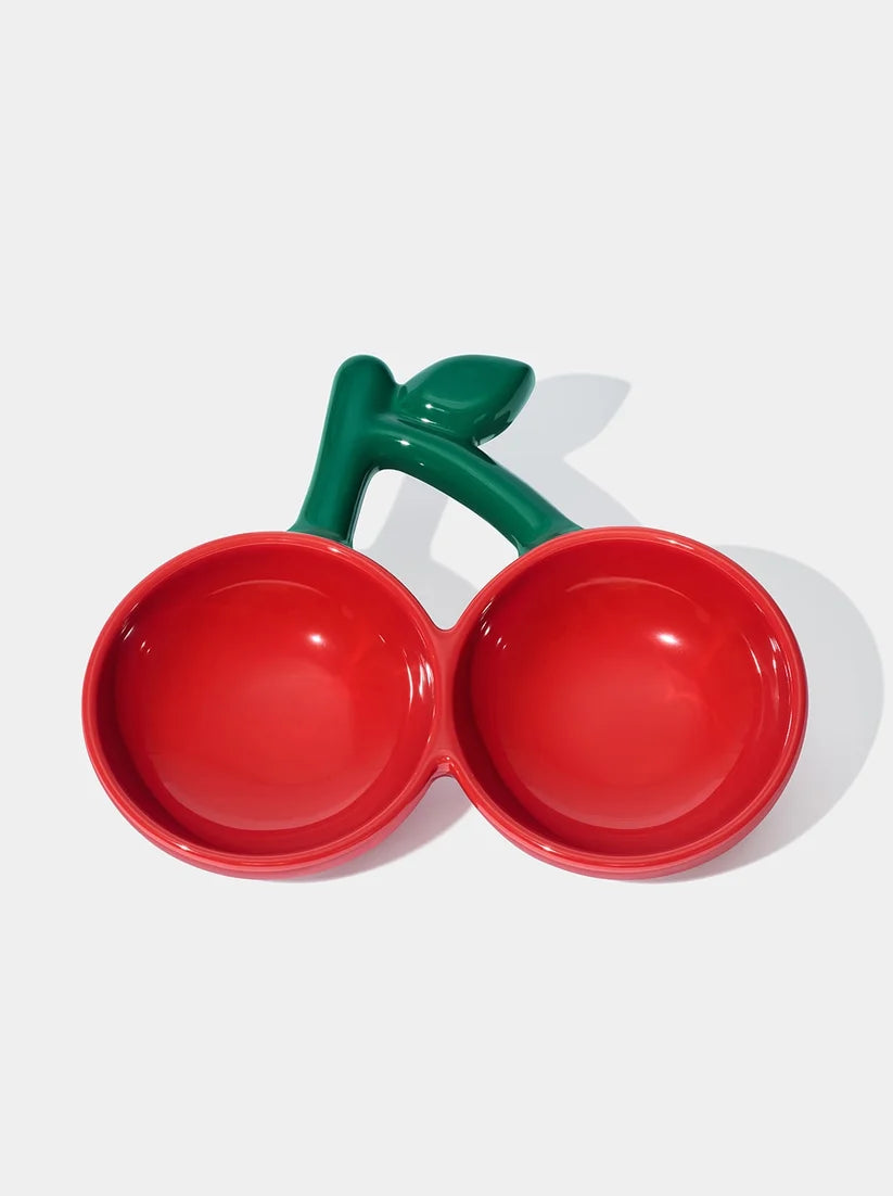 Vetreska Cherry Ceramic Pet Bowl(Pre-Order)